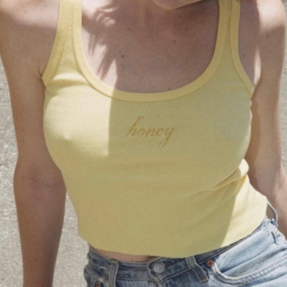 Brandy Melville Rare Yellow Honey Tank Top
